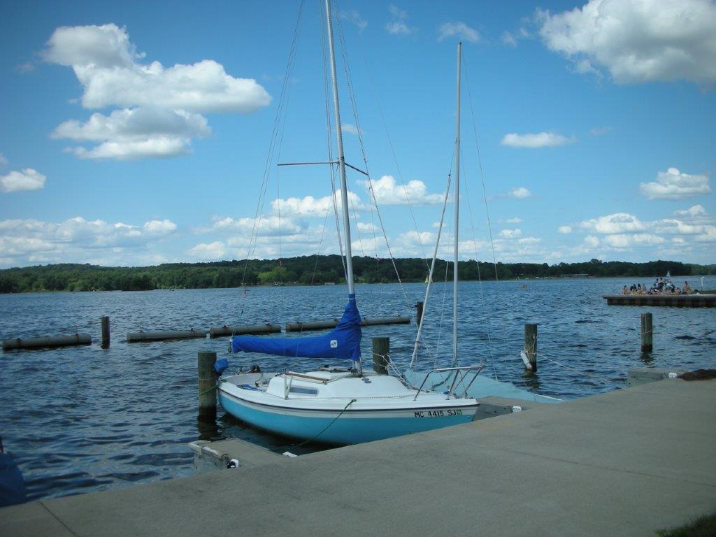 David's sailboat with mainsail kit from Sailrite