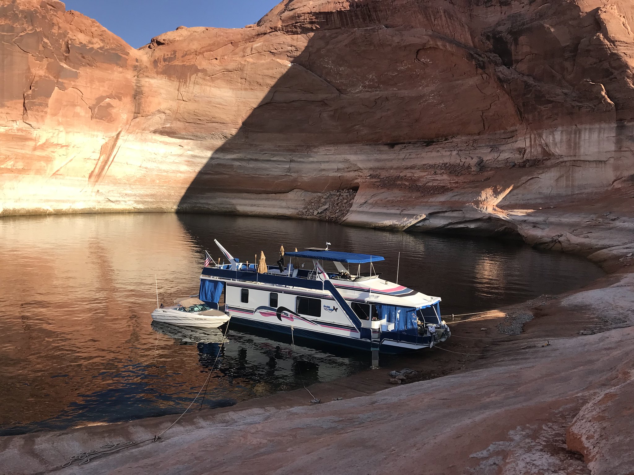 houseboat in water