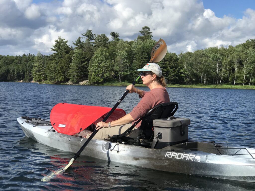 Wilderness Systems Radar 115. First time in new kayak on Christina river.  Unplanned catch 