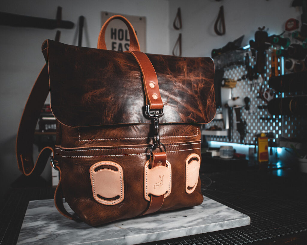 Leatherwork Class - Custom Leather Bag - Craftsman Ave
